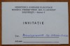 Invitatie Octavian Groza la exp. sovietica Cucerirea cosmosului,1975, fotografie