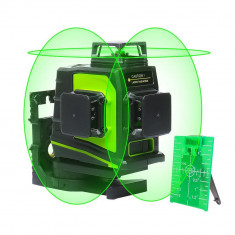 Nivela laser verde Huepar GF360G 3D cu trei planuri si aliniere 30 m foto