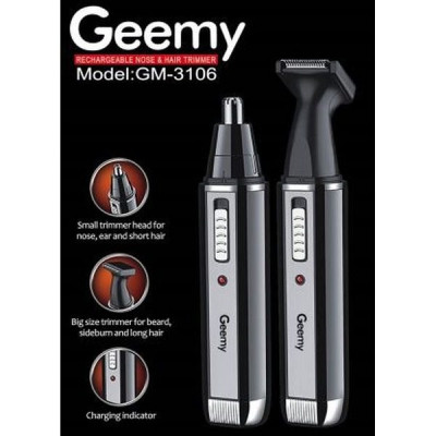 Trimmer facial electric si reincarcabil 2in1 Geemy GM-3106 foto