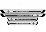 Set 4 stickere protectii praguri gri pentru VW
