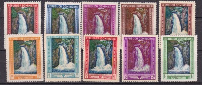 Dominicana 1946 Cascade MI 473-482 MNH foto