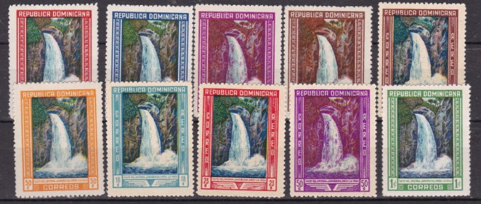 Dominicana 1946 Cascade MI 473-482 MNH