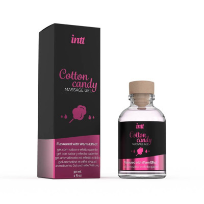 Intt Cotton Candy - Gel de Masaj cu Efect de Incalzire si Aroma de Vata de Zahar, 30 ml foto