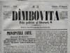 Ziarul D&acirc;mbovița 1859, Unirea Principatelor Romane, Dimitrie Bolintineanu, Rar, Colectie