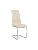 Scaun bucatarie BUC 231S, piele ecologica, cadru metalic tip sanie, 110 kg