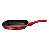 Cumpara ieftin Tigaie grill marmorata 28 cm Burgundy Metalic Line Berlinger Haus BH 1271