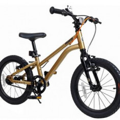 Bicicleta copii Royal Baby Kable-EZ roti 14inch, Cadru Aluminiu 6061, frane V-brake (Auriu)