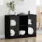 vidaXL Bufet Stejar negru 102 x 37 x 75.5 cm Lemn compozit 3329302