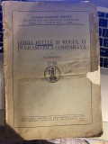 Limba Hitita si Rolul Ei in Gramatica Comparata, Th. Simenschy, 1944, Monitorul Oficial, Studiu Limba Romana, 48 Pagini