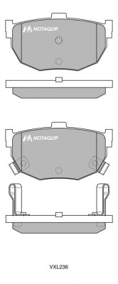 MOTAQUIP LVXL236 set placute frana,frana disc foto
