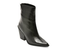 Botine elegante ALDO negre, NORELLE 001, din piele naturala lacuita