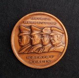 Medalie Hitler Ribbentrop Molotov Stalin WW2, Bronz 6cm, Numismatica
