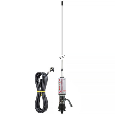 Aproape nou: Antena CB LEMM TURBO IMPERO, Silver, lungime 200 cm, castig 7dB, 26.5- foto