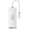 HUB extern Baseus Lite, porturi USB: USB 3.0 x 4, conectare prin USB Type-C, lungime 1m, alb, &quot;WKQX030402&quot; (timbru verde 0.8 lei) - 6932172606275