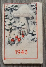 Agenda calendar format liliput, tiparita de Socec, 1943