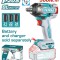 TOTAL - MASINA DE INSURUBAT CU IMPACT 20V- MOTOR FARA PERII (NU INCLUDE ACUMULATOR) - 1/2&#039;&#039; PowerTool TopQuality
