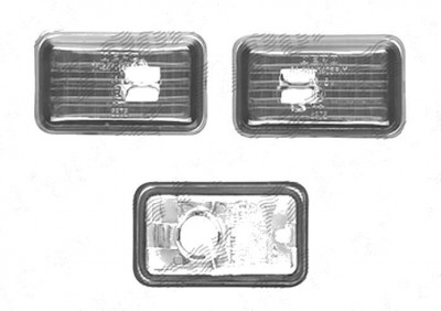 Lampa semnalizare laterala Audi 80 (B2), 08.1978-09.1986; 80 (B3), 10.1986-08.1991; 80 (B4), 09.1991-12.1996, fata, Stanga = Dreapta, fumuriu, transp foto