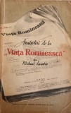 AMINTIRI DE LA "VIATA ROMANEASCA"-MIHAIL SEVASTOS-357796