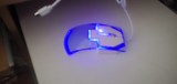 Cumpara ieftin Transparent Crystal Arrow Optical Mouse Mice for PC Laptop Transparent Blue, USB, Optica
