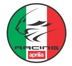 Sticker Moto Aprilia Racing Cerc 5x5cm foto