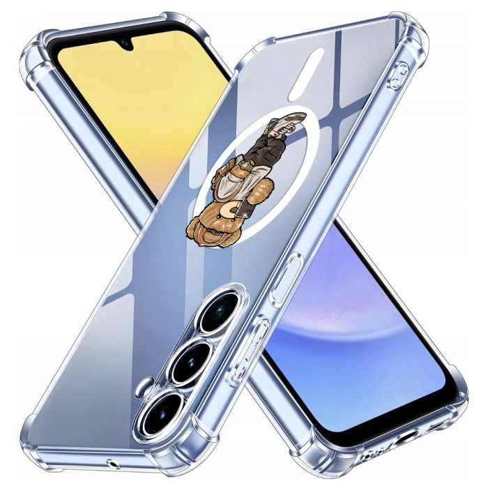 Husa antisoc pentru samsung galaxy a15 - airbag tpu, col&Egrave;uri ranforsate- selfie