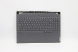 Carcasa superioara cu tastatura palmrest Laptop Gaming, Lenovo, Legion 7-16ITHg6 Type 82K6, 5CB1D05140, 5CB1D05147, AM1ZU000110, iluminata, RGB, 20 pi