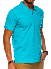 Tricou polo barbati S1048 - turcoaz foto