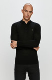 AllSaints - Longsleeve Mode Merino LS Polo