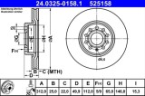 Disc frana ATE 24.0325-0158.1