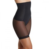 Boxeri Modelatori Talie Inalta Ysabel Mora, Efect Lasercut, Negri, Control Abdomen, Banda Silicon, Marimi L-XXL