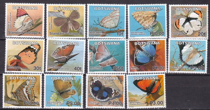 Botswana 2007 fauna fluturi MI 860-873 MNH