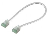 Patch cord U/FTP Cat 8.1 0,25m LSZH gri 32AWG, Goobay