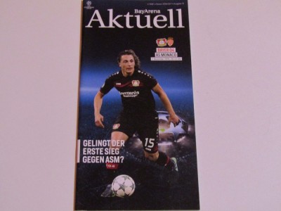 Program meci fotbal BAYER 04 LEVERKUSEN-AS MONACO(Europa League 07.12.2016) foto