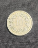 Moneda 10 rappen 1884 Elvetia, Europa