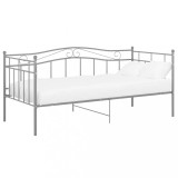 Cumpara ieftin Cadru pat canapea, gri, 90x200 cm, metal