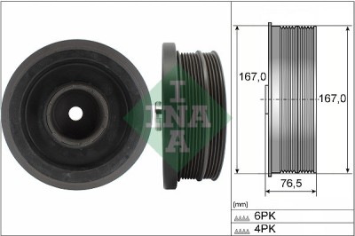INA 544 0082 10 Fulie curea, arbore cotit foto