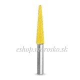 Biax sculptura lemn SABURR - Cap conic 6,4 mm tija 6mm, Granulatie Saburr FINA - GALBENA