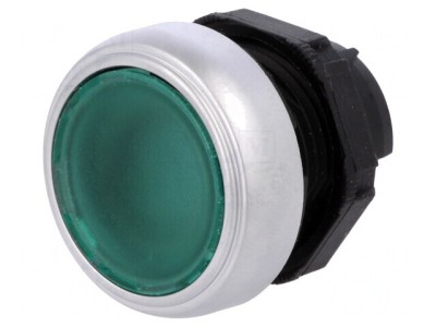 Comutator cu Apăsare Verde 22mm IP66 foto