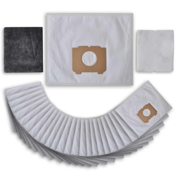 vidaXL Sac de aspirator cu filtre, 25 buc., pentru AEG, Progress, Tornado 50273