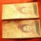 Set 2 bancnote 20 bolivari 2013 Venezuela , cal. F.Buna , semnaturi diferite