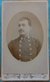 Fotografie tip CDV, Subofiter francez,sfarsit de secol XIX