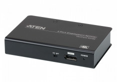 SPLITTER video ATEN, split 2 monitoare la 1 PC, conector 1: DisplayPort (M); foto