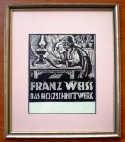 T.036 TABLOU XILOGRAVURA FRANZ WEISS