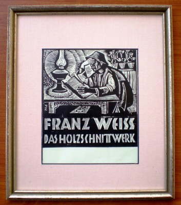 T.036 TABLOU XILOGRAVURA FRANZ WEISS foto