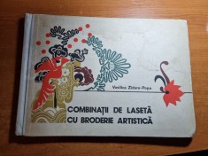 album - combinatii de laseta cu broderie artistica - din anul 1978 foto