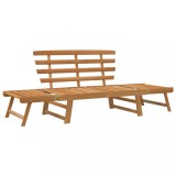 Cumpara ieftin Banca de gradina 2-in-1, 190 cm, lemn masiv de acacia