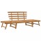 Banca de gradina 2-in-1, 190 cm, lemn masiv de acacia