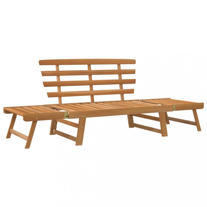 Banca de gradina 2-in-1, 190 cm, lemn masiv de acacia