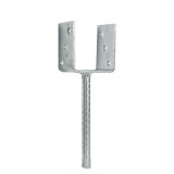Papuc reazem din tabla de otel zincat, cu tija, 71 x 50 x 80 mm