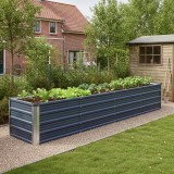 Strat &icirc;naltat metalic Nijmegen 240x47x44 cm, galvanizat, antracit